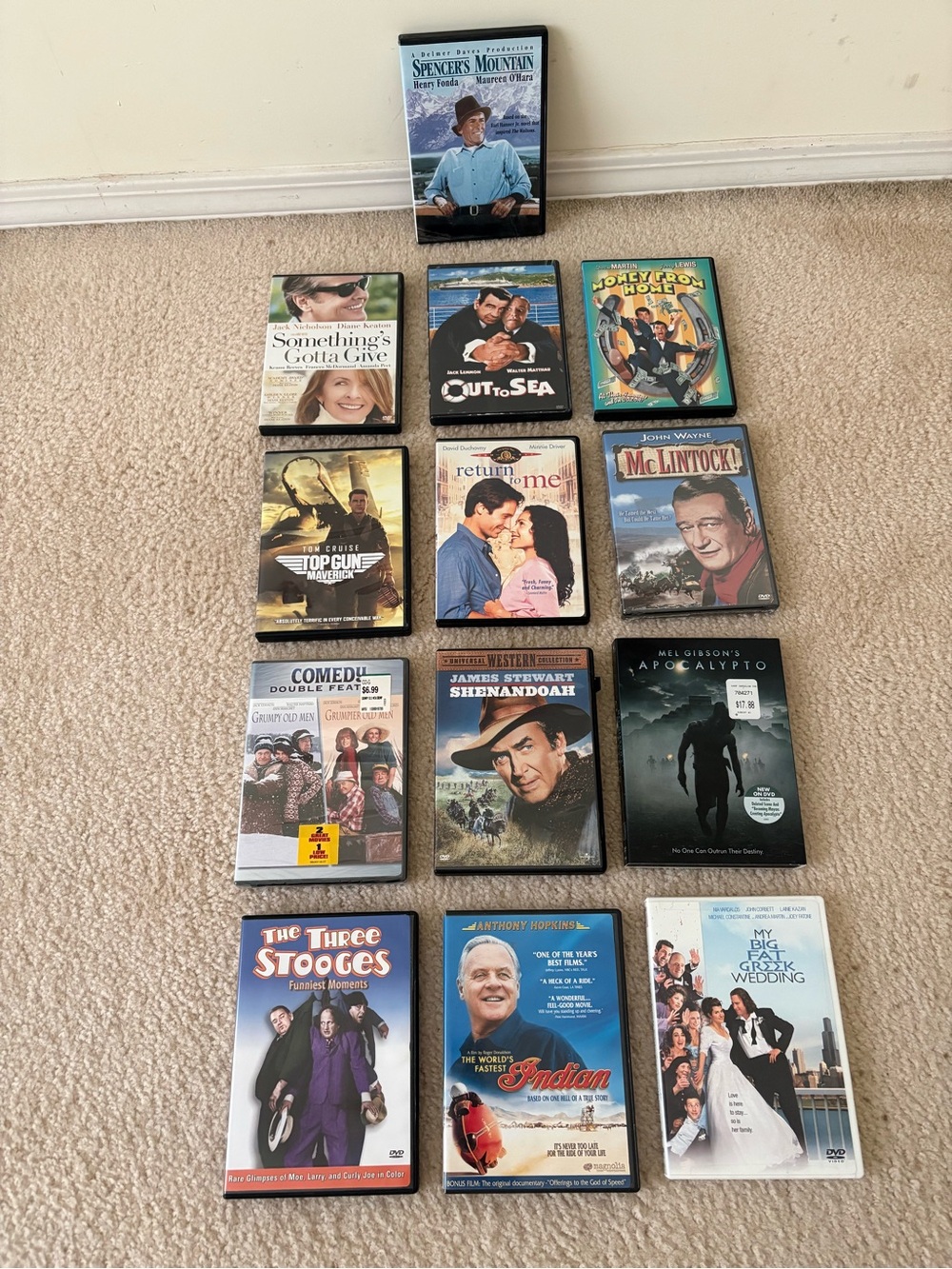 Assorted DVD Movie - Mixed Titles in Black and Color Cases
